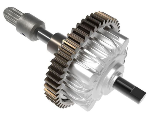 TRX10760R Center-Diff MiniMaxx STAHL